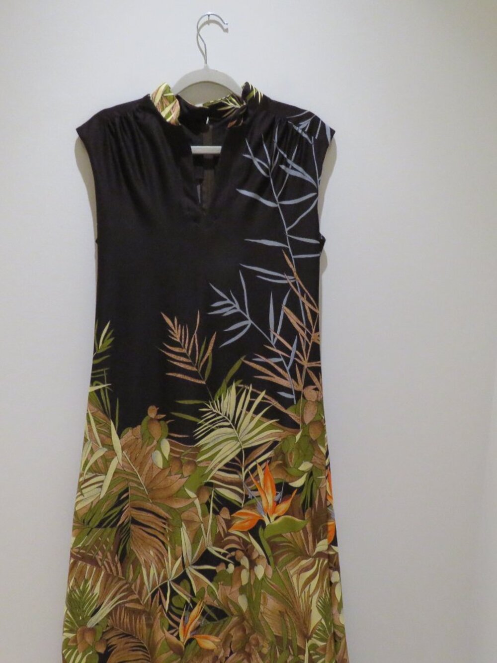 VINTAGE WALTAH CLARKE'S HAWAII Hawaiian Muumuu Floral Maxi Dress Retro Tropical - Picture 3 of 14
